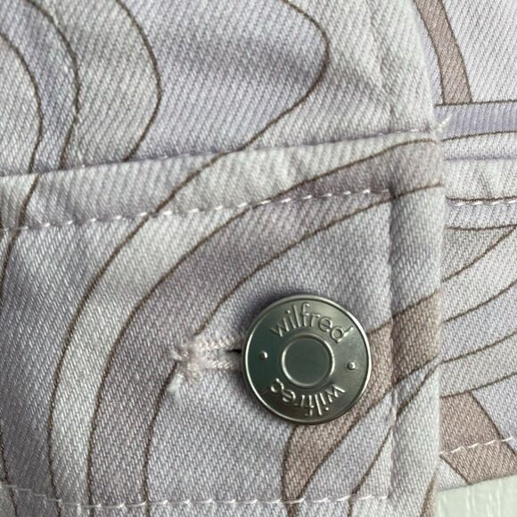 NWOT Aritzia Wilfred Free Gaze Jacket Denim Swirls‎ Size XS - Picture 5 of 14